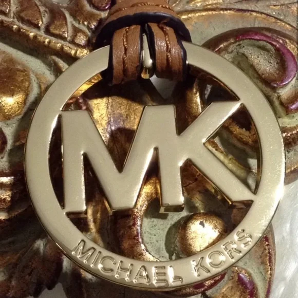 MICHAEL KORS • Leather Bag Charm Logo Ornament Accessory - Picture 3 of 4